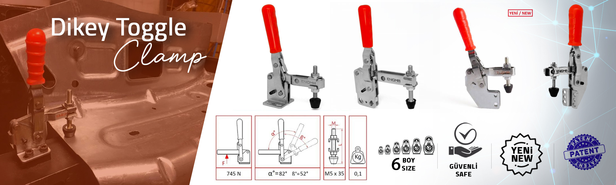 Dikey Toggle Clamps