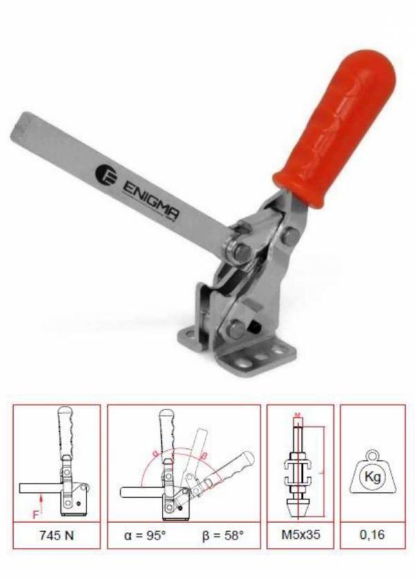 Lamalı Yatay Taban Klemp / 1101 Y-L (1201 UA-L)