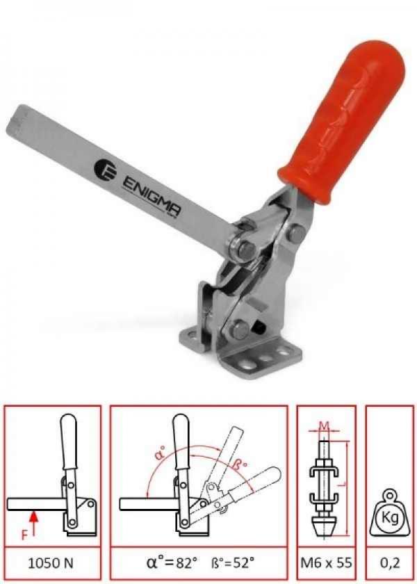 Lamalı Yatay Taban Klemp / 1102 Y-L (1202 UA-L)