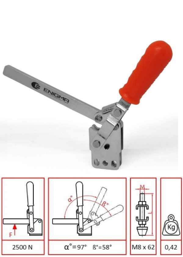 Vertical Base with Solid Arm Clamps / 1103 D-L