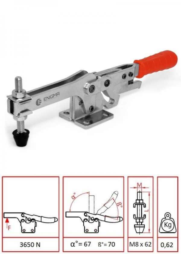 Horizontal Base with Locking Clamps / 1244 Y